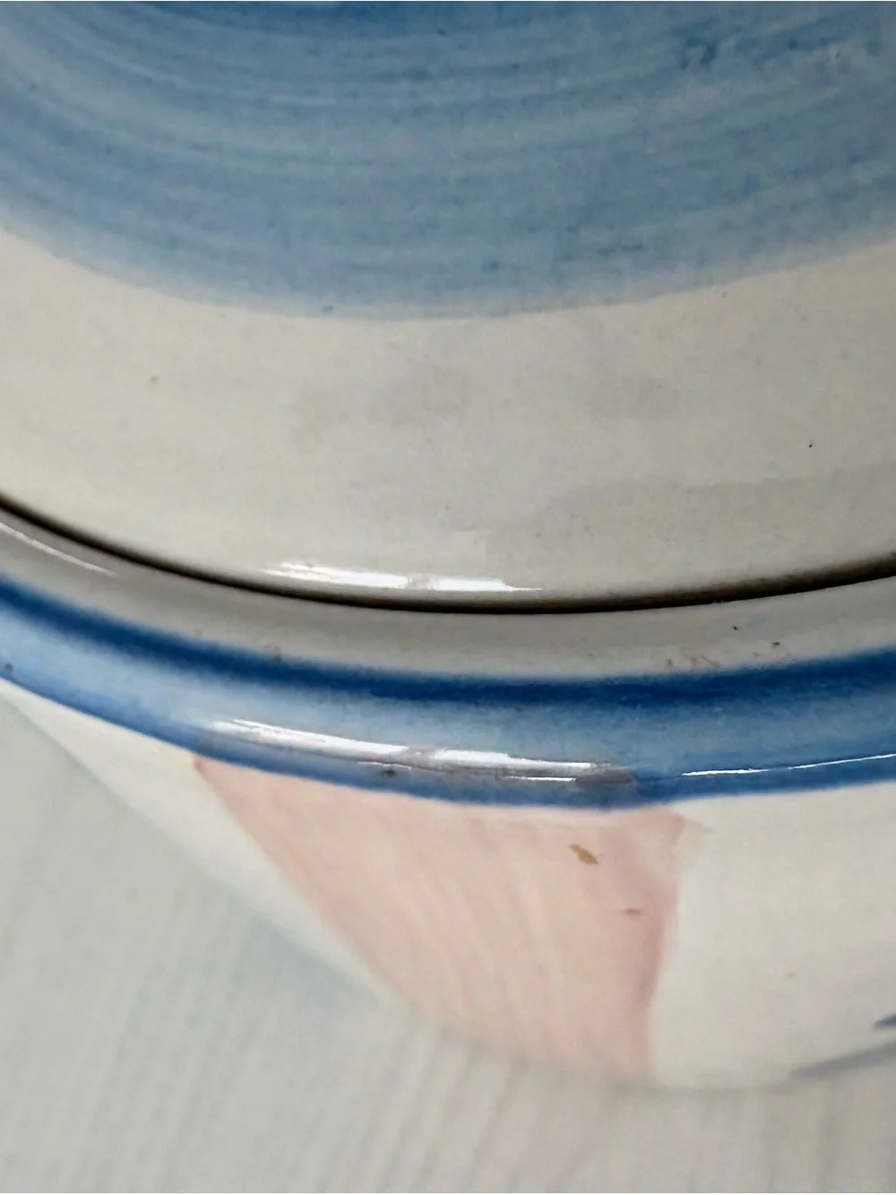 M.A. Hadley Hand-Painted Ceramic Tea Canister with lid
